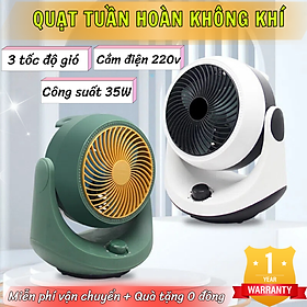 Mua Quạt Điều Hòa Không Khí - Quạt Đối Lưu - Quạt Để Bàn Thông Minh Cao Cấp - Quạt Điện Tuần Hoàn Không Khí Để Bàn Văn Phòng Siêu Mát