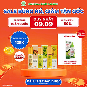 [Combo 3 Chai] Dầu Lăn Sâm Thảo Dược Bảo Linh 10ml - Xoa bóp, massage giảm đau đầu, nhức mỏi, thư giãn, lưu thông khí huyết