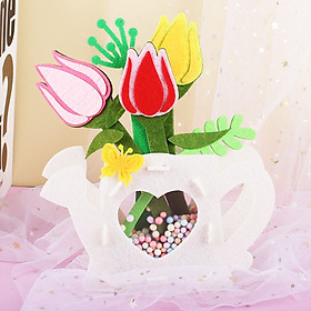 Bình hoa tự làm chất liệu vải không dệt - quà tặng bạn bè người thân ý nghĩa