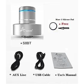 Adin 26W Vibro Bluetooth Loa không dây âm nhạc không dây Soundbar loa siêu loa Color: Silver Woofer Size/Full-Range Size: 2"  Tweeter Size: Other