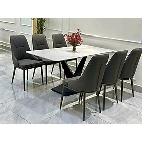 Mua Bộ bàn ăn mặt đá nhập khẩu sang trọng  hiện đại CTL07 Juno Sofa nhiều lựa chọn