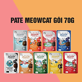 Thùng Pate cho mèo Meowcat 48 gói x 70g