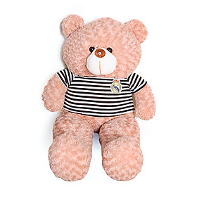 Gấu bông teddy cao cấp khổ vải 1m4 màu vani