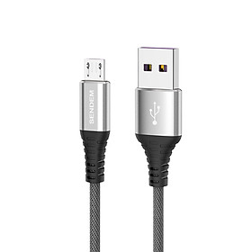 Mua Cáp sạc dây dù dài 2M SENDEM M12S hỗ trợ sạc siêu nhanh 5A VOOC  Qualcom3.0  PD - Hàng chính hãng