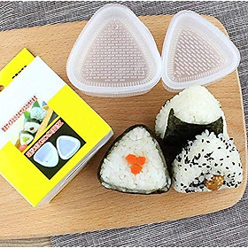 SET 2 KHUÔN ÉP CƠM SUSHI TAM GIÁC - CAO CẤP