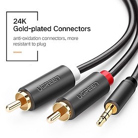 Mua Dây cáp âm thanh Aux Rca 3.5mm 2 Rca đầu cắm sang 3.5mm dài 5m - 10m hàng chính hãng