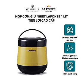 Mua Hộp cơm giữ nhiệt chính hãng La Fonte màu vàng đen 1L tiện lợi cao cấp 3000143