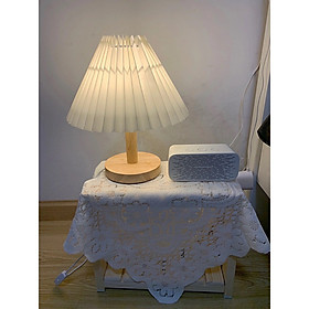 Mua Đèn Ngủ Để Bàn Thân Gỗ Phong Cách Hàn Quốc - Đèn Ngủ Xếp Ly Kèm Công Tắc - GU DECOR WOODEN