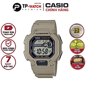 Đồng Hồ Nam Dây Nhựa Casio Standard W-737HX-5AVDF Chính Hãng - W-737HX-5A Pin 10 Năm