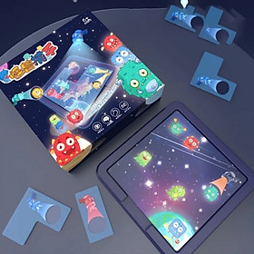 Đồ chơi thông minh board game xếp hình đèn pin bắt ma quái vật cho bé giải trí, quà tặng sinh nhật cho bé