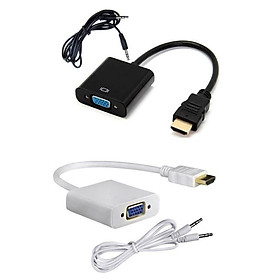 Mua Cáp chuyển đổi tín hiệu từ HDMI qua VGA có âm thanh Full HD 1080P - dài 20cm  cáp hdmi to vga   dây chuy