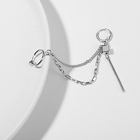 Bông tai chữ U hình hộp cool ngầu bắt trend cực đỉnh