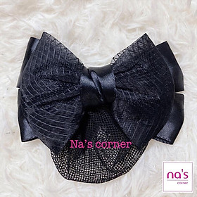 Kẹp lưới bới tóc búi tóc hoạ tiết cao cấp (8)