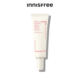 Kem dưỡng ẩm làm sáng chống nắng cho da innisfree Cherry Blossom Glow Skin-Fit Tone-Up Cream SPF 50+PA++++ 50ml
