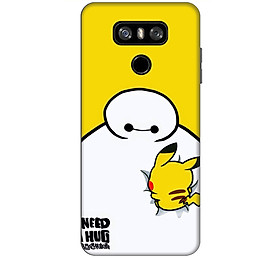 Ốp lưng dành cho điện thoại LG G6 hinh Big Hero Pikachu