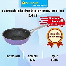 Mua Chảo inox sâu chống dính vân đá đáy từ 24 cm Elmich Hera EL-8186