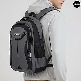 Balo Laptop Nam Xbags Naituo Xám XB 2004 - Balo Du Lịch Có Ngăn Chống Sốc Cao Cấp, Đựng Vừa Laptop 14-15.6 Inch, Nhiều Ngăn Tiện Lợi, Vải Trượt Nước Bền Bỉ
