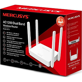 Mua Router wifi Mercusys AC10 bộ phát wifi băng tần kép chuẩn AC1200 - Cục phát wifi - Hàng chính hãng