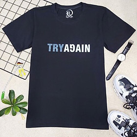 Áo Thun 100% coton cao cấp Họa Tiết chữ . Size S M L XL