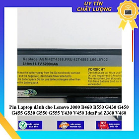 Pin Laptop dùng cho Lenovo 3000 B460 B550 G430 G450 G455 G530 G550 G555 Y430 V450 IdeaPad Z360 V460 - Hàng Nhập Khẩu  MIBAT602