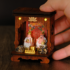 Bàn Thờ Thần Tài Ông Địa Manihum Kim Tài Phúc Địa -Quà Tặng Phong Thủy May Mắn Chiêu Tài- BTN-02