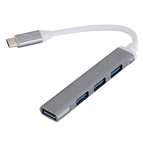 Hub chia 4 cổng USB 3.0 C809 bằng hợp kim nhôm tốc độ cao cho máy tính/điện thoại