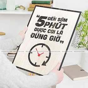 Mua Tranh động lực CARINA T057- Đến sớm 5 phút được gọi là đúng giờ