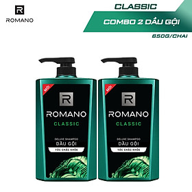 Combo 2 Dầu gội Romano hương nước hoa 650g/chai