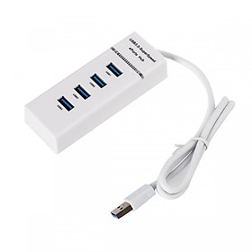 Bộ chia 4 cổng usb 3.0 USB 3.0 hub trắng