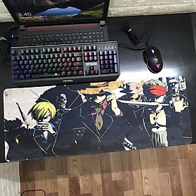 Miếng Lót Chuột, Bàn Di Chuột, mouse pad anime One Piece cỡ lớn (80x30x0.3)