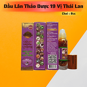 Dầu Lăn Thảo Dược 19 Vị OTOP Thái Lan - Chai 8ml