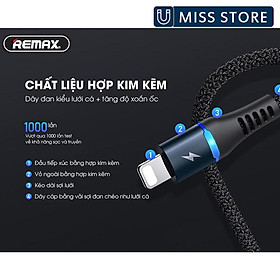Mua Cáp sạc LED thông minh Remax RC-152i tương thích với hầu hết các thiết bị di dộng. - Hàng Chính Hãng