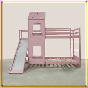 Giường 2 tầng 200m x 105cm Tundo màu hồng