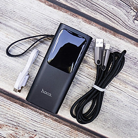 Mua Pin dự phòng Hoco J41 10000mAh tặng kèm cáp Iphone U35 tự ngắt - hàng chính hãng