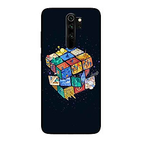 Ốp Lưng in cho Xiaomi Redmi Note 8 Pro Mẫu Rubik Vũ Trụ - Hàng Chính Hãng