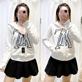 Áo khoác nỉ thun coton da cá chống nắng cao cấp nhiều màu MS034 Freesize 40- 56kg