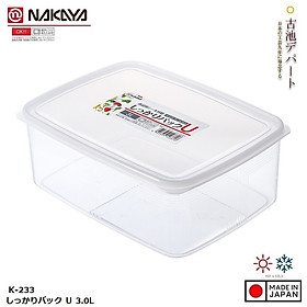 Mua Hộp thực phẩm chữ nhật Nakaya 3000ml hàng nội địa Nhật Bản