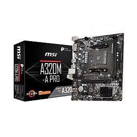 Hình ảnh Mainboard MSI A320M-A PRO (AMD A320, Socket AM4, M-ATX, 2 khe RAM DDR4) - Hàng Chính Hãng