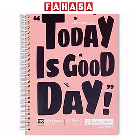 Sổ Lò Xo Bìa Mềm Good Day A5 - Kẻ Ngang - 120 Trang 100gsm - Futurebook - Màu Hồng