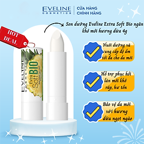 Son dưỡng Eveline Extrasoft Bio ngăn khô môi hương dứa 4g