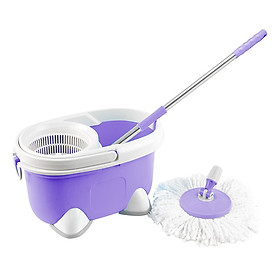Bộ Lau Nhà 360 Độ X17 Cây Nhựa Vati - Tím