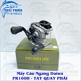 Máy Câu Ngang Daiwa PR100H 7.3 1 Tay Quay Phải Dùng Câu Lure Lóc Chẽm Mú