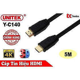 Cáp HDMI 5m hỗ trợ 3D, 4K x 2K Unitek Y-C140 - Hàng nhập khẩu
