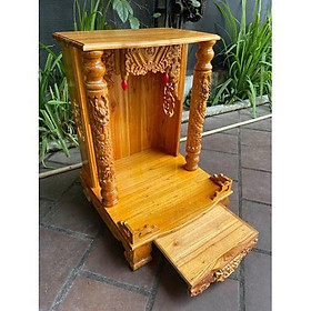 Mua bàn thờ thần tài ông địa ngang 56cm  bàn thờ ông địa giả rẻ   bàn thờ gỗ