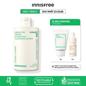 Nước tẩy trang dưỡng ẩm Innisfree Green Tea Amino Cleansing Water 320ml