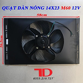 Mua Quạt dàn nóng 14x23 inch 36x59 cm loại 12V Model M60