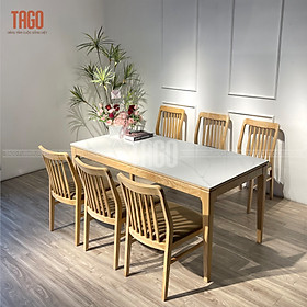 Mua Bộ Bàn Ăn Mùa Thu 1m7 6 Ghế