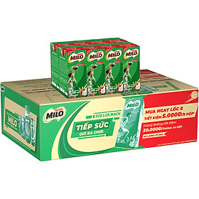 Thùng 48 Hộp Sữa Lúa Mạch Nestlé Milo 180 ml (48 x 180ml) - Phiên Bản Thank Mom