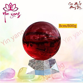 Mua Quả Cầu Phong Thuỷ Pha Lê Màu Đỏ cao cấp  chất lượng