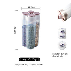 Mua HỘP BẢO QUẢN ĐỒ KHÔ CÓ CHIA NGĂN  GẮN Ô ĐỰNG HẠT HÚT ẨM PHONG CÁCH HIỆN ĐẠI